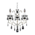 Allegri By Kalco Lighting Bedetti 17-in 3 Light Socket 2 Tone Silver/clear Chandelier
