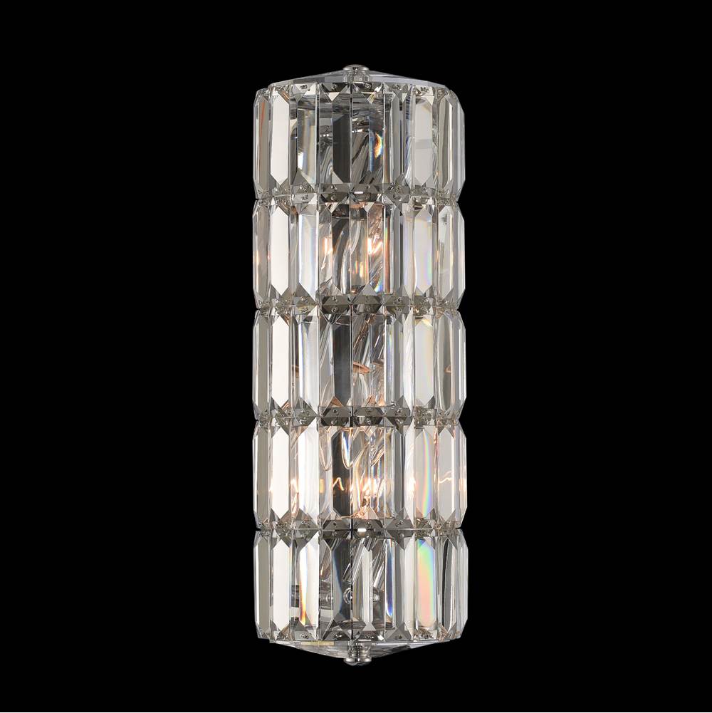 Allegri By Kalco Lighting Julien 17-in 3 Light Socket Chrome/clear Wall Sconce