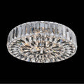 Allegri By Kalco Lighting Julien 16-in 4 Light Socket Chrome/clear Flush Mount