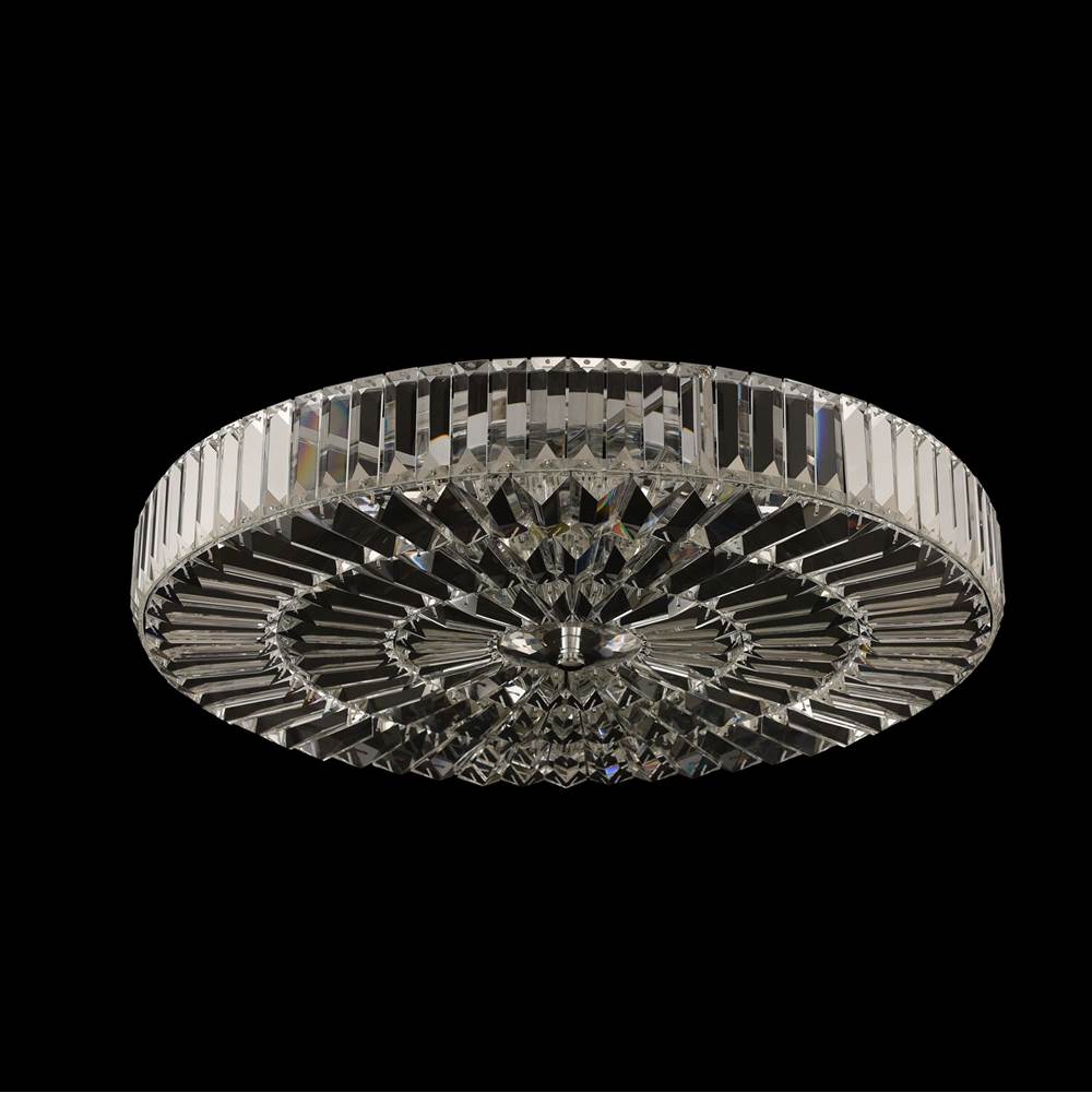 Allegri By Kalco Lighting Julien 24.5-in 9 Light Socket Chrome/clear Flush Mount