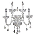 Allegri By Kalco Lighting Clovio 14-in 5 Light Socket Chrome/clear Wall Sconce