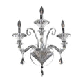 Allegri By Kalco Lighting Chauvet 22.5-in 3 Light Socket Chrome/clear Wall Sconce