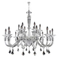 Allegri By Kalco Lighting Chauvet 43-in 18 Light Socket Chrome/clear Chandelier