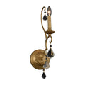 Allegri By Kalco Lighting Elise 20-in 1 Light Socket Gold Patina/clear Wall Sconce