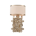 Allegri By Kalco Lighting Vermeer 12-in 1 Light Socket Brushed Champagne Gold/clear Table Lamp