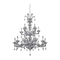 Allegri By Kalco Lighting Cosimo 47.75-in 18 Light Socket Chrome/clear Chandelier