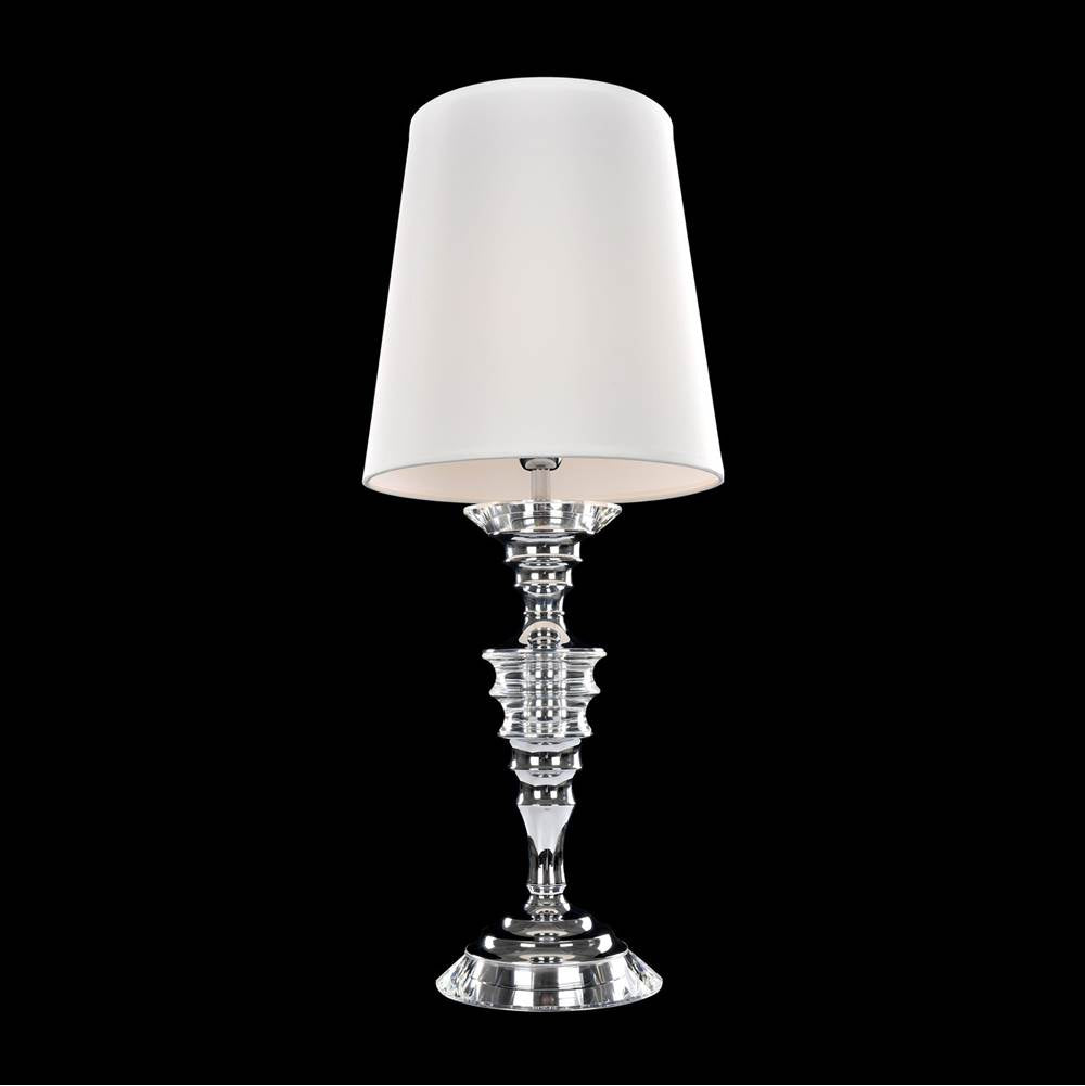 Allegri By Kalco Lighting Cosimo 11.75-in 1 Light Socket Chrome/clear Table Lamp