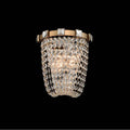 Allegri By Kalco Lighting Impero 9-in 2 Light Socket Brushed Champagne Gold/clear Wall Sconce