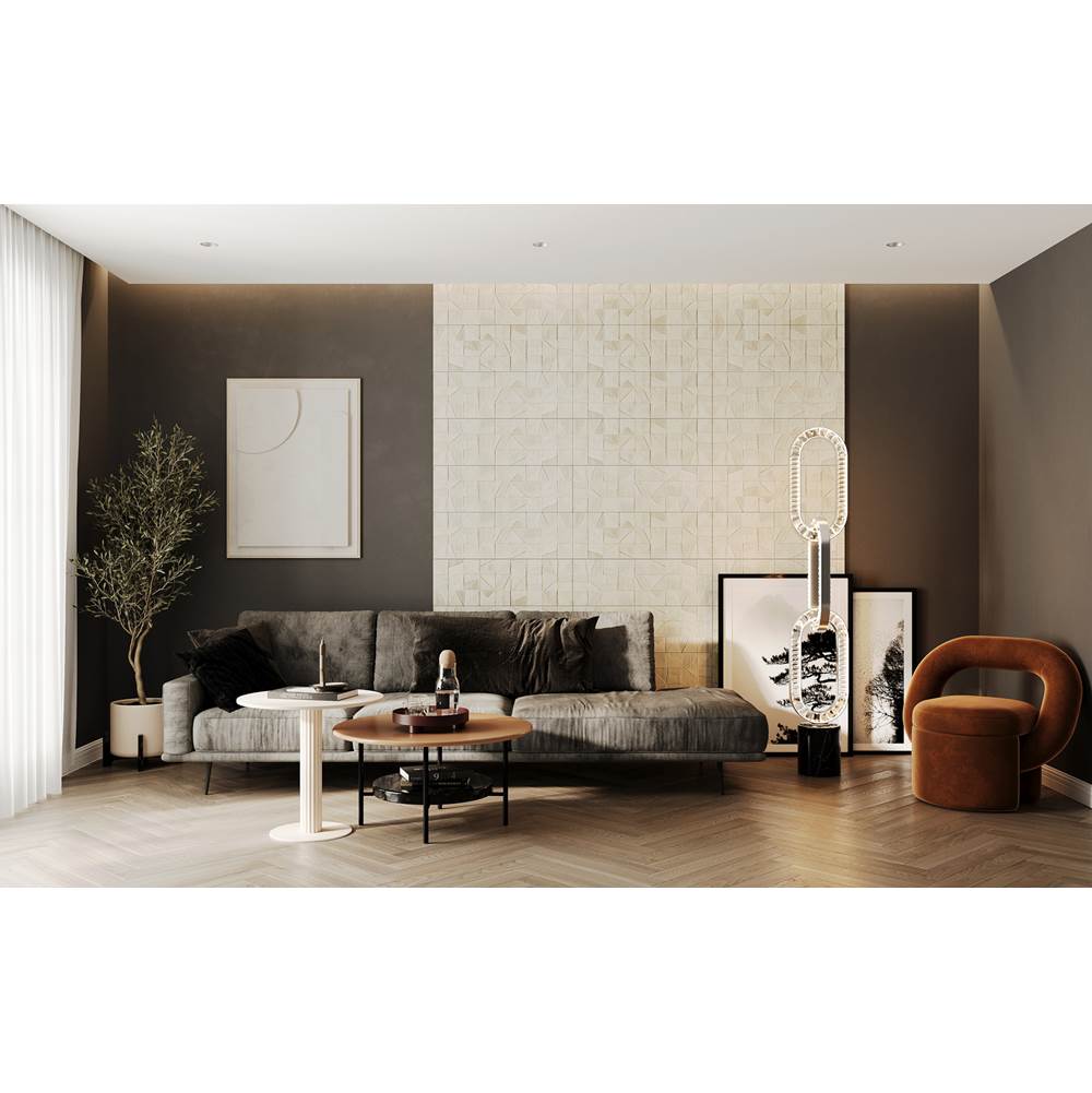 Allegri By Kalco Lighting 028195-010-FR001 Polished Chrome Catena 75-in Polished Chrome/clear Floor Lamp Image 2