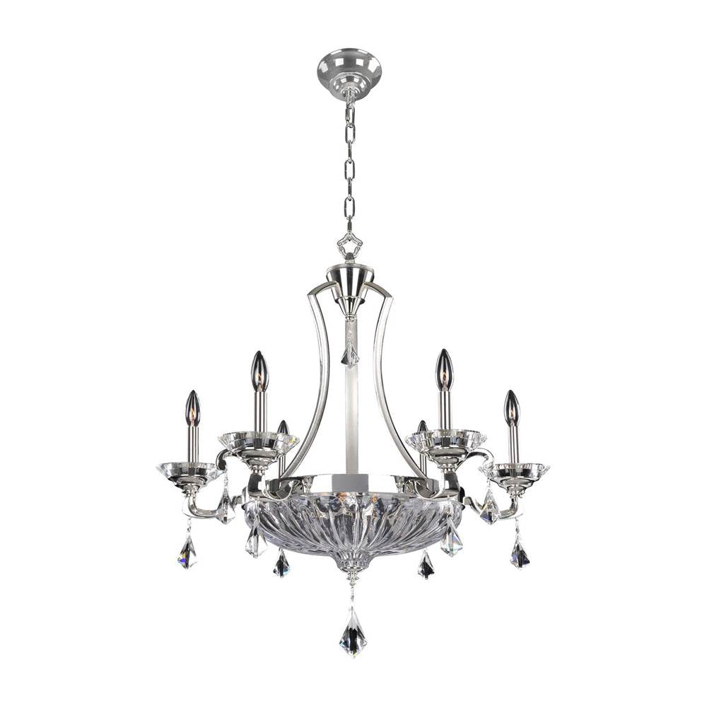Allegri By Kalco Lighting Orecchini 29-in 9 Light Socket 2 Tone Silver/clear Chandelier