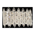 Allegri By Kalco Lighting Prive 17-in 4 Light Socket Silver/clear Vanity Light