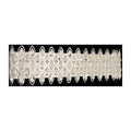 Allegri By Kalco Lighting Prive 37-in 8 Light Socket Silver/clear Vanity Light