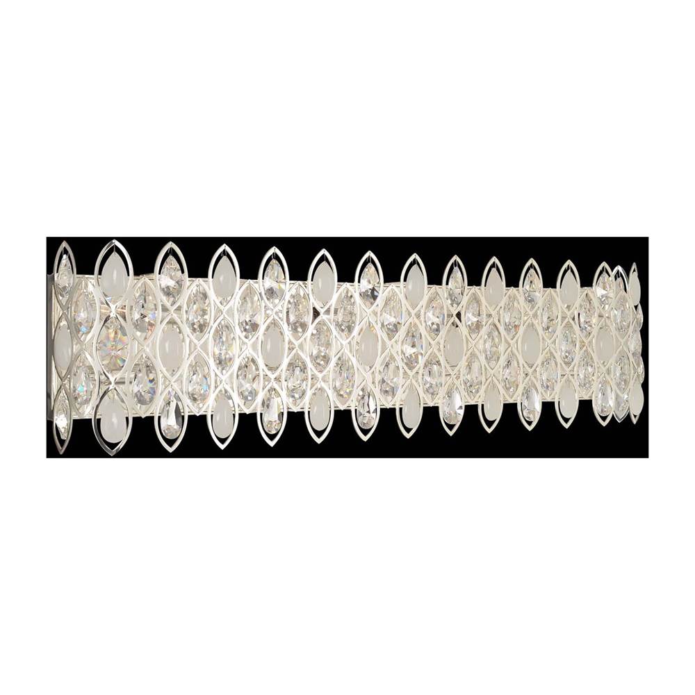 Allegri By Kalco Lighting Prive 37-in 8 Light Socket Silver/clear Vanity Light
