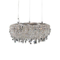 Allegri By Kalco Lighting Voltare 24-in 6 Light Socket Chrome/clear Pendant