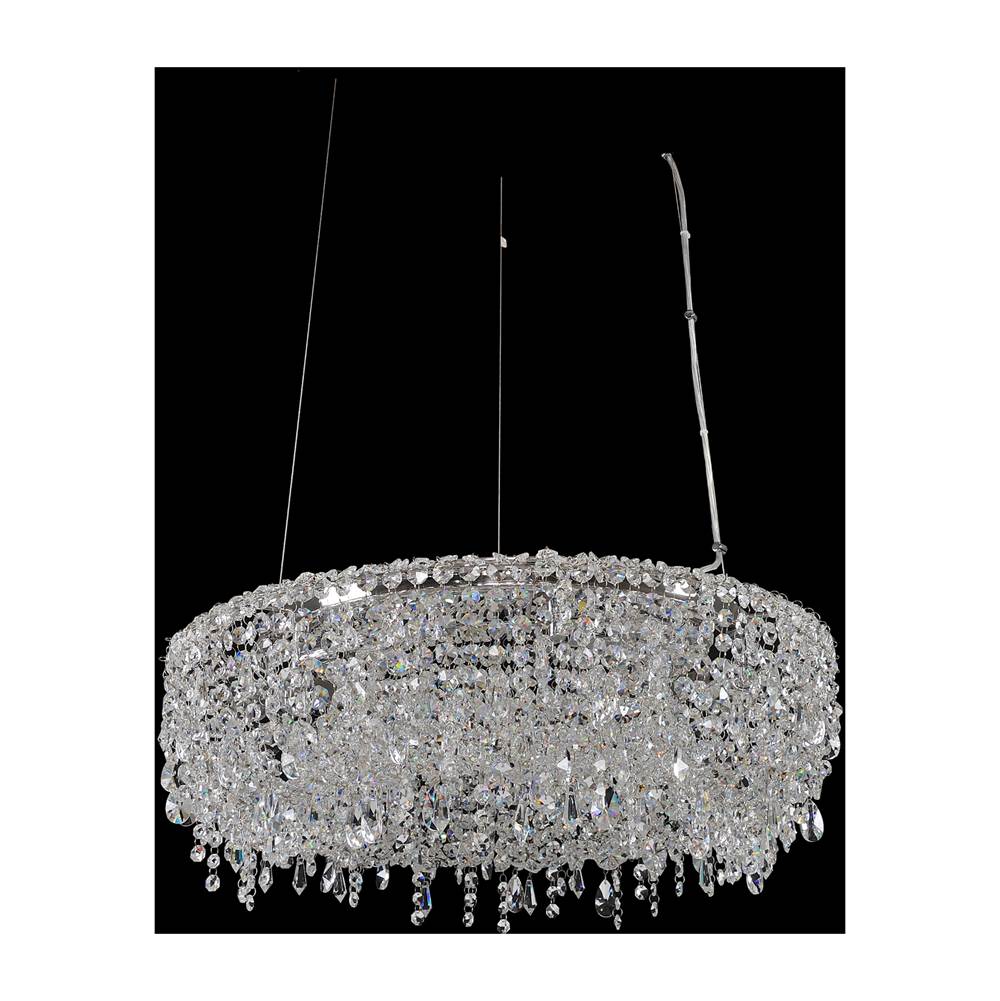 Allegri By Kalco Lighting Voltare 32-in 9 Light Socket Chrome/clear Chandelier