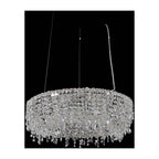 Allegri By Kalco Lighting Voltare 32-in 9 Light Socket Chrome/clear Chandelier