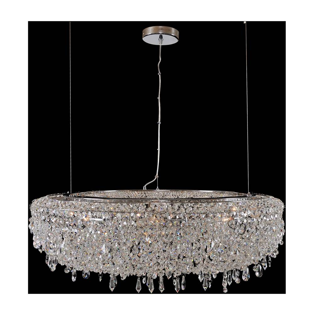 Allegri By Kalco Lighting Voltare 42-in 12 Light Socket Chrome/clear Chandelier