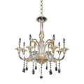 Allegri By Kalco Lighting La Rosa La Rosa 32-in 8 Light Socket 24k Gold/clear Chandelier