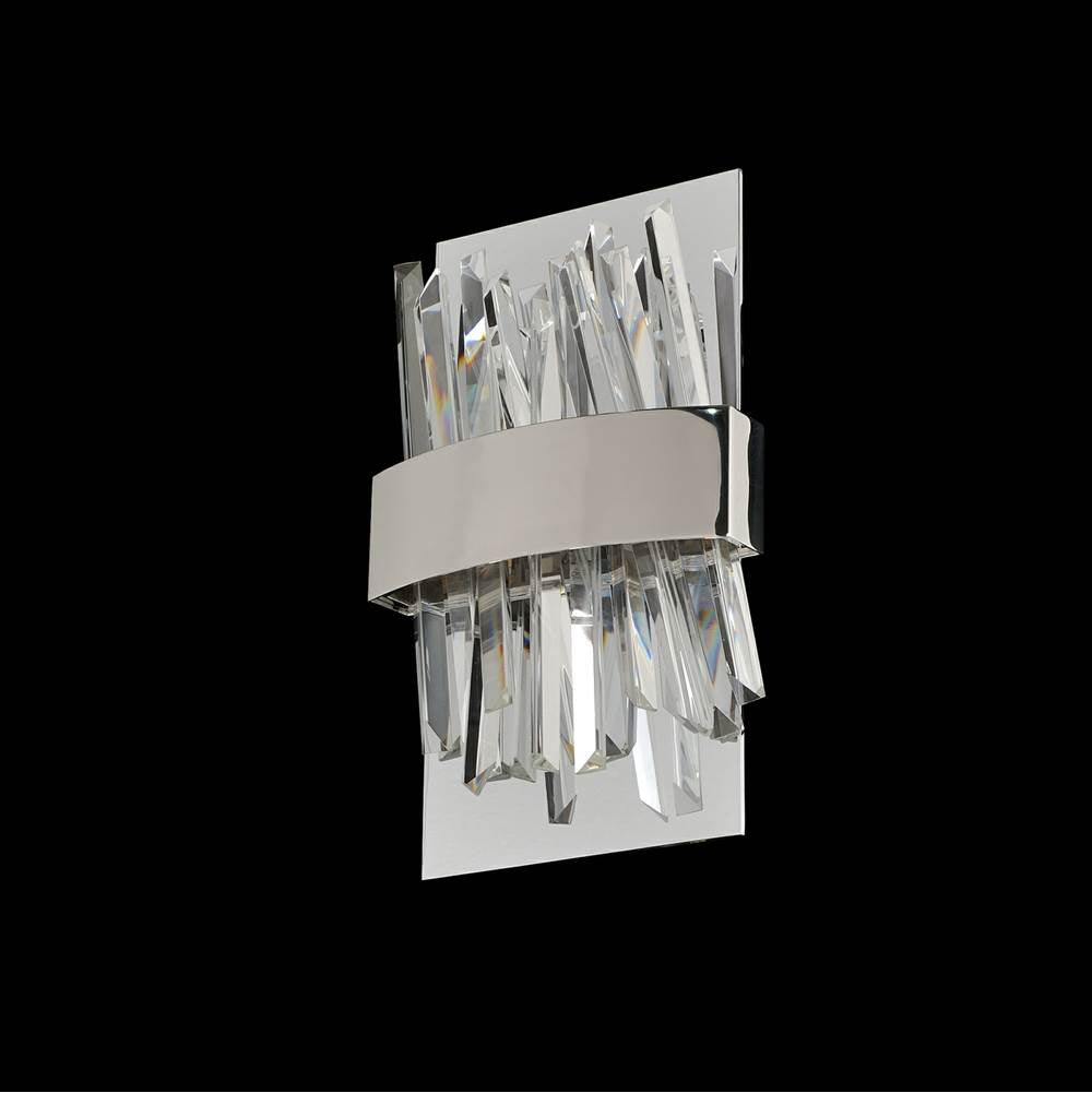 Allegri By Kalco Lighting Glacier 12-in 1 Light Led Chrome Wall Sconce