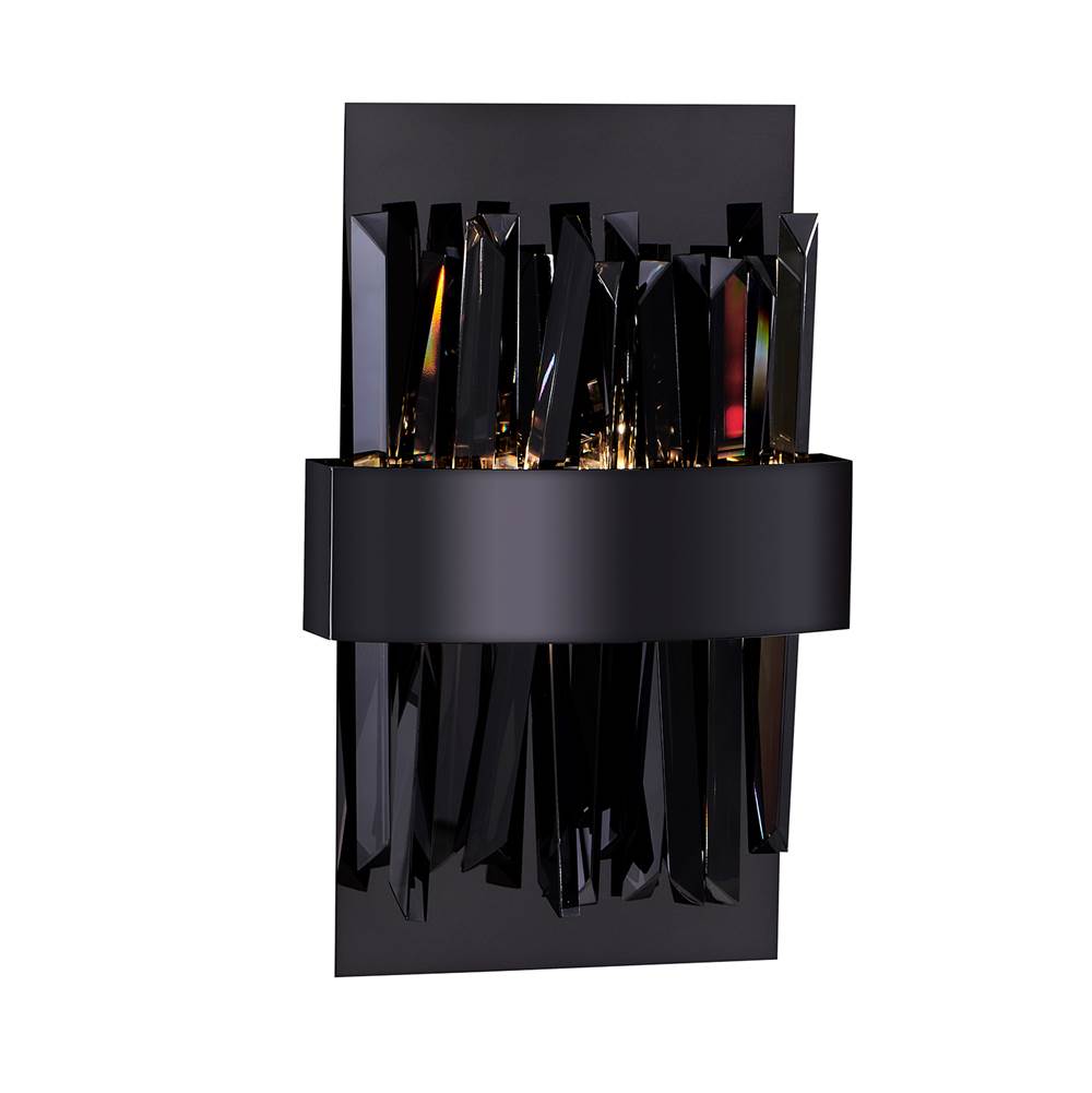 Allegri By Kalco Lighting Glacier 12-in 1 Light Led Chrome Wall Sconce