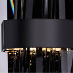 Allegri By Kalco Lighting 030220-184 Black Nickel Glacier 12-in 1 Light Led Black Nickel/smoked Firenze Wall Sconce Image 5