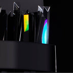 Allegri By Kalco Lighting 030220-184 Black Nickel Glacier 12-in 1 Light Led Black Nickel/smoked Firenze Wall Sconce Image 4