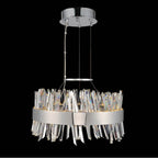 Allegri By Kalco Lighting Glacier 20-in 1 Light Led Chrome Pendant