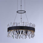 Allegri By Kalco Lighting 030253-052 Matte Black Glacier 20-in 1 Light Led Matte Black (fluorocarbon) Pendant Image 2