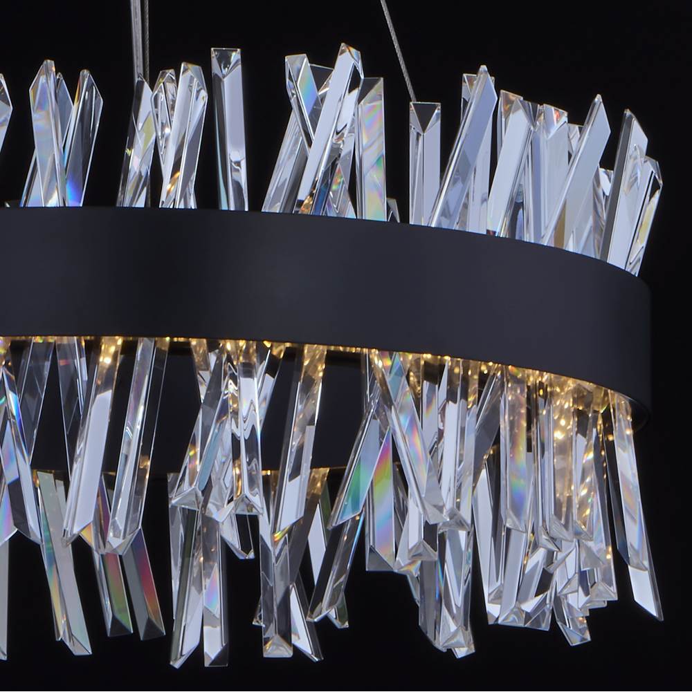 Allegri By Kalco Lighting Glacier 20-in 1 Light Led Chrome Pendant