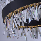 Allegri By Kalco Lighting 030253-052 Matte Black Glacier 20-in 1 Light Led Matte Black (fluorocarbon) Pendant Image 3