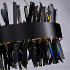 Allegri By Kalco Lighting 030253-184 Black Nickel Glacier 20-in 1 Light Led Black Nickel/smoked Firenze Pendant Image 5