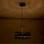 Allegri By Kalco Lighting 030253-184 Black Nickel Glacier 20-in 1 Light Led Black Nickel/smoked Firenze Pendant Image 2