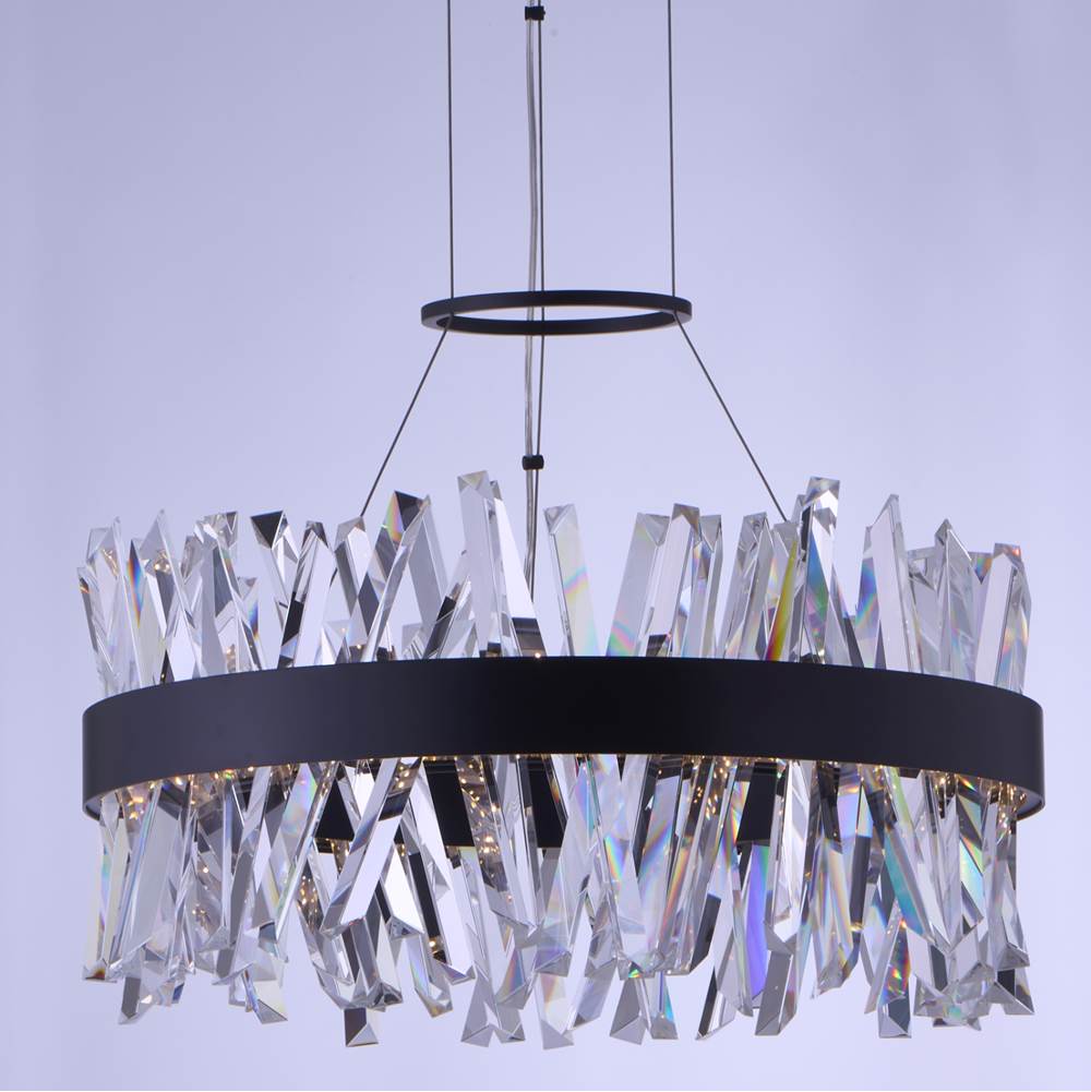 Allegri By Kalco Lighting Glacier 25-in 1 Light Led Chrome Chandelier