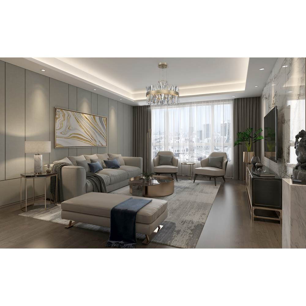 Allegri By Kalco Lighting Glacier 32-in 1 Light Led Chrome Chandelier