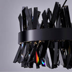 Allegri By Kalco Lighting 030255-184 Black Nickel Glacier 32-in 1 Light Led Black Nickel/smoked Firenze Pendant Image 5