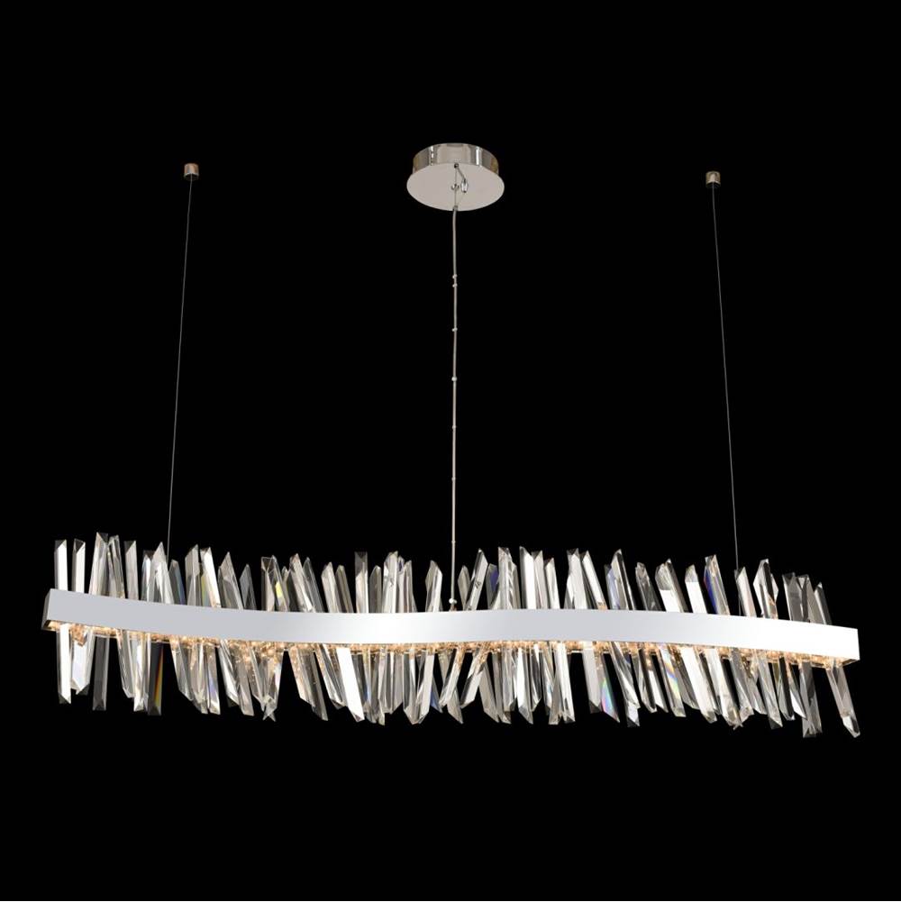 Allegri By Kalco Lighting Glacier 60-in 1 Light Led Chrome Linear Pendant