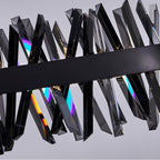 Allegri By Kalco Lighting 030258-184 Black Nickel Glacier 60-in 1 Light Led Black Nickel/smoked Firenze Linear Pendant Image 4