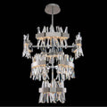 Allegri By Kalco Lighting Glacier 36-in 1 Light Led Chrome Tiered Chandelier