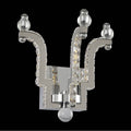 Allegri By Kalco Lighting Cambria 11-in 3 Light Led Chrome/clear Wall Sconce