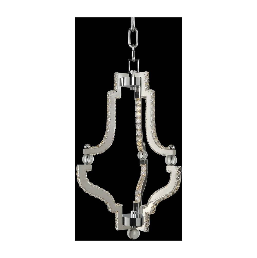 Allegri By Kalco Lighting Cambria 14-in 1 Light Led Chrome/clear Pendant