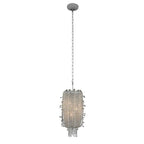 Allegri By Kalco Lighting 030610-010-FR001 Chrome Cielo 10-in 3 Light Socket Chrome/clear Pendant Image 1