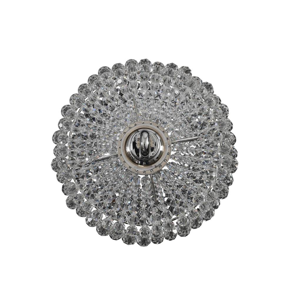 Allegri By Kalco Lighting Cielo 10-in 3 Light Socket Chrome/clear Pendant