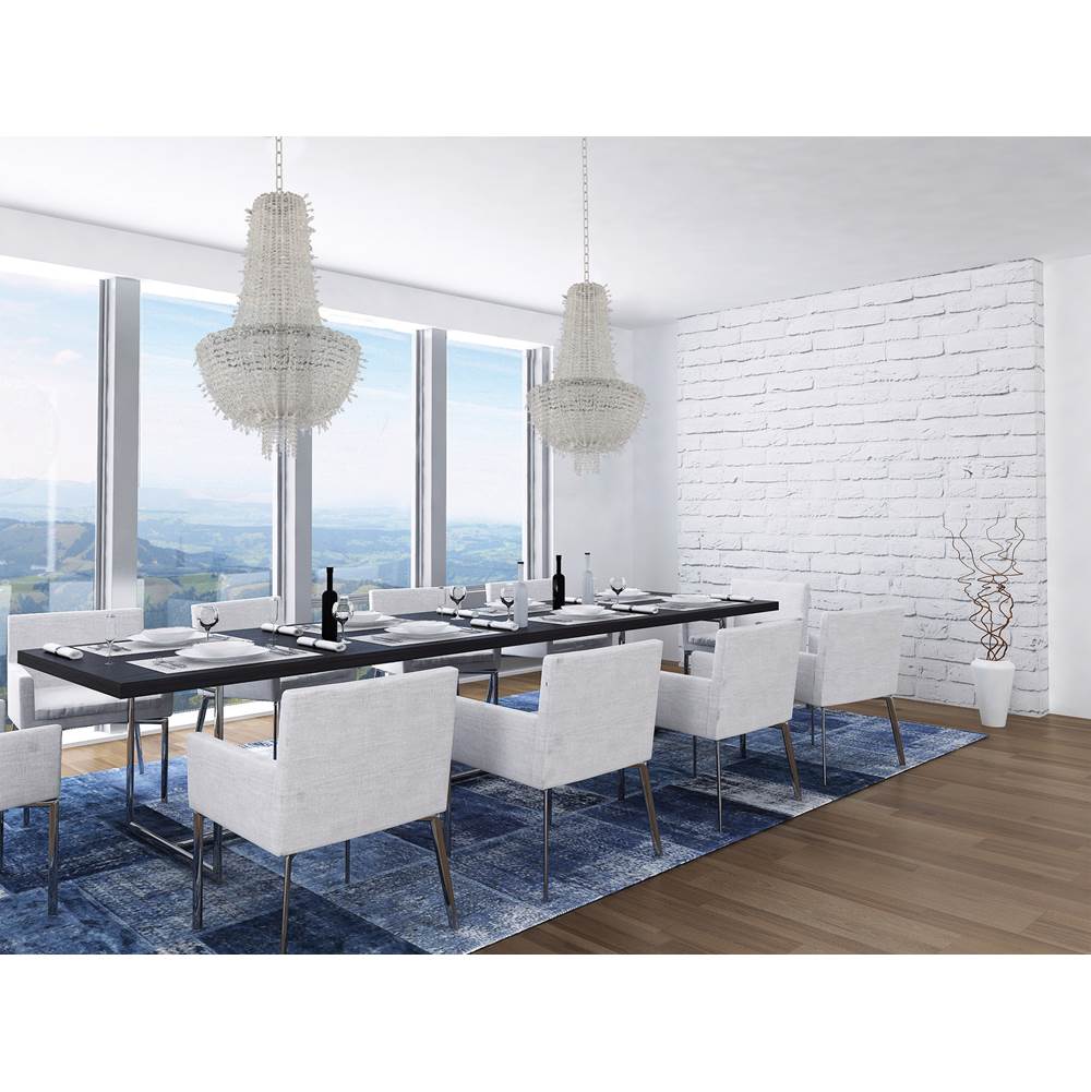 Allegri By Kalco Lighting Cielo 24-in 12 Light Socket Chrome/clear Chandelier