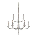 Allegri By Kalco Lighting 031352-010-FR001 Chrome Palermo 31-in 9 Light Socket Chrome/clear Tiered Chandelier Image 1