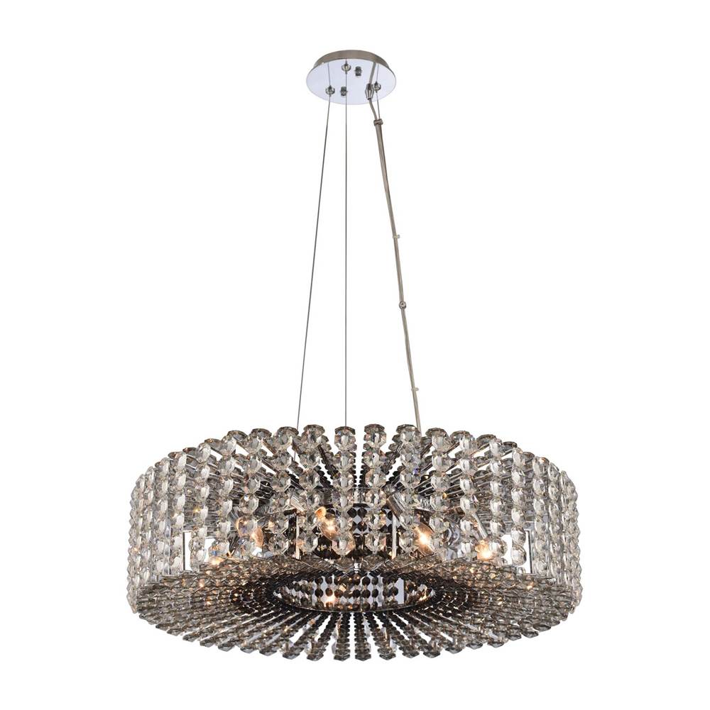 Allegri By Kalco Lighting Anello 26-in 9 Light Socket Chrome Pendant