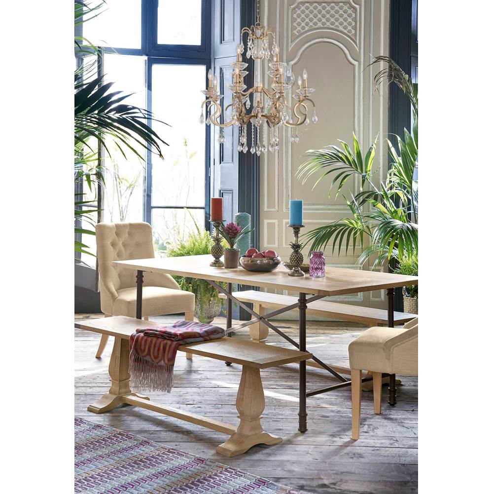 Allegri By Kalco Lighting Valencia 32-in 12 Light Socket Brushed Champagne Gold/clear Chandelier