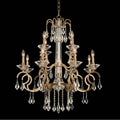 Allegri By Kalco Lighting 031652-038-FR001 Brushed Champagne Gold Valencia 32-in 12 Light Socket Brushed Champagne Gold/clear Chandelier Image 1