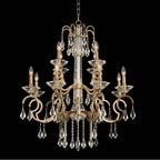 Allegri By Kalco Lighting 031652-038-FR001 Brushed Champagne Gold Valencia 32-in 12 Light Socket Brushed Champagne Gold/clear Chandelier Image 1