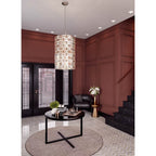 Allegri By Kalco Lighting Modello 19-in 8 Light Socket Chrome Tiered Chandelier