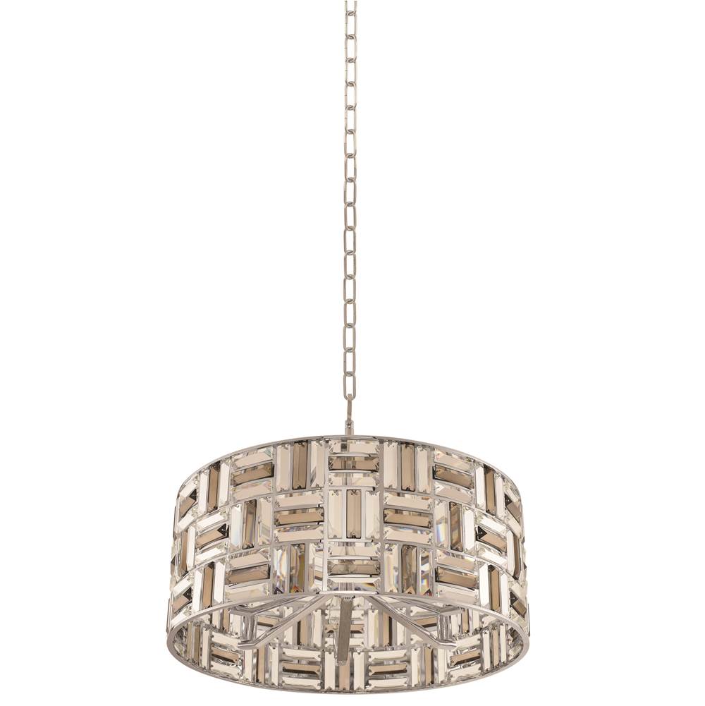 Allegri By Kalco Lighting Modello 23-in 6 Light Socket Chrome Semi-flush Mount